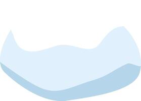 Abstract light blue wavy background creating soft organic shape with subtle gradients, perfect for conveying calmness, serenity, and fluidity vector