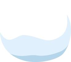 Light blue wave flowing on a white background creating a simple and elegant design, perfect for backgrounds, presentations, or decorative elements vector