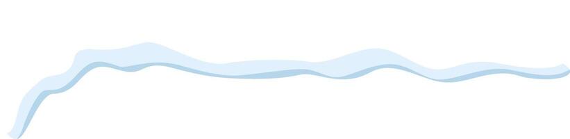 Minimalist light blue wavy line flowing gracefully across a plain white background, creating an elegant and simple abstract design that evokes a sense of calm and serenity vector