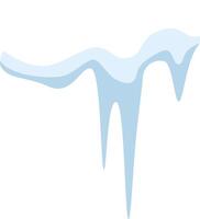 Melting snow forming delicate icicles illustrates the beautiful transition from winter to spring, highlighting the thawing process and the changing seasons in nature vector