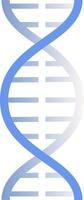 Light blue DNA double helix rotating gently against a white background, symbolizing the intricate world of genetics, scientific research, and the complexities of the genome and chromosomes vector