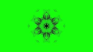 Abstract Animated Mandala with Geometric Hexagonal Shapes video