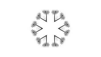 Sharp Geometric Patterns in Abstract Animated Motion video