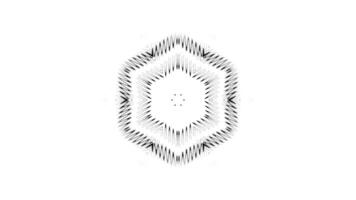 Abstract Animated Mandala Design with Zigzag Pattern video