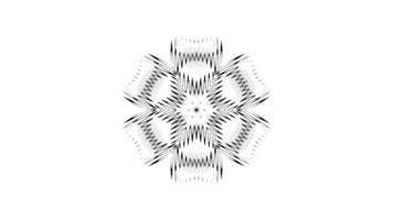Abstract Mandala with Flowing Patterns and Symmetrical Motion video