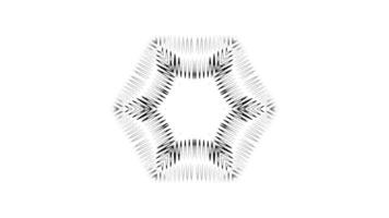 Symmetrical Abstract Flowing Pattern Animation video