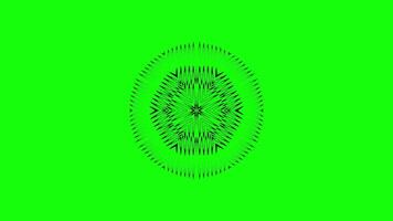 Animated Zigzag Mandala Pattern with Dynamic Motion video