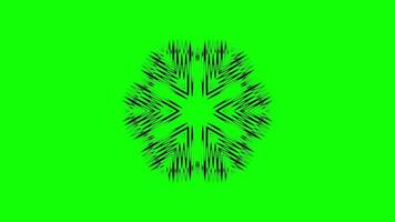 Geometric Mandala with Zigzag Animation in Abstract Style video