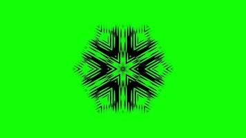 Animated Mandala with Zigzag Pattern and Geometric Flow video