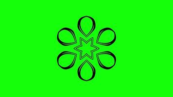 Star-Centered Geometric Design with Circular Patterns video