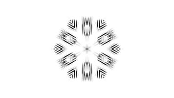Symmetrical Zigzag Abstract Pattern Animation video