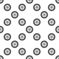 Car rim seamless pattern - Tire and wheel element vector