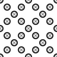 Automobile wheel seamless pattern. Tire with rim background vector