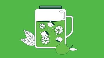 An illustration of lemon juice, featuring a fresh lemon being squeezed into a glass vector