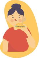 Character of Hamburger Day with Flat Design vector
