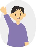 Peeping Person Character vector