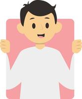 Peeping Person Character in Cartoon Desgin vector