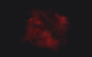 A red cloud on a black background vector