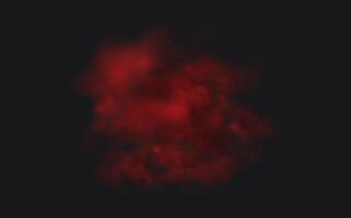 A red cloud on a black background vector