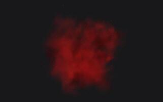 A red cloud on a black background vector