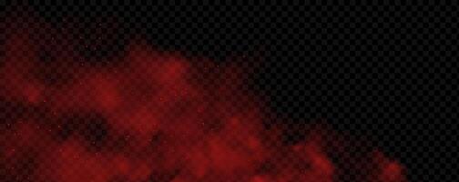 A red fire on a black background vector