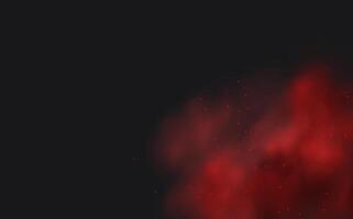 A red cloud with a black background vector