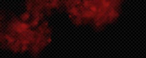 A red fire on a black background vector