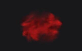 A red cloud on a black background vector