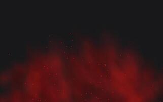 A red and black background with a fire vector