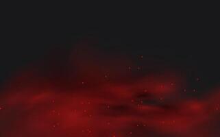 A red cloud with dots on it vector