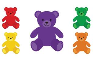 Soft Taddy Bear Smiling vector