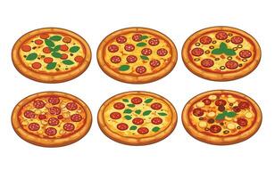 Ultimate Pizza Bundle Set vector