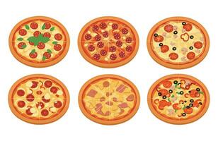 Savory Mixed Pizza Bundle vector