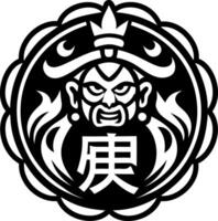 Fudo myoo symbol icon in filled style vector