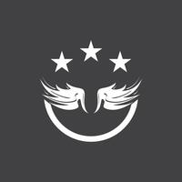 Star Wings template vector