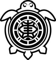 Tortoise symbol icon in glyph style vector