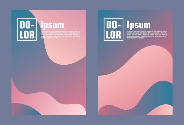 Set of colorful abstract background for your cover design, book cover, card, flyer, brochure, banner, poster, annual report, and more. Abstract wavy design. Curve and wave background design.