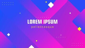 Modern and creative abstract geometric background. Blue and pink gradient background. . Elegant geometric background vector