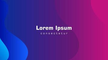 Modern abstract background. Creative geometric background. Curvy and wavy design. Wave background design. Blue and pink gradient background. vector