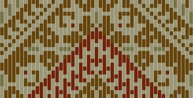 Retro Geometric Patterns Mathfolk Embroidery, Aztec Geometric Ornament Print. Design for Carpet, Wallpaper, Clothing, Wrapping, Fabric vector