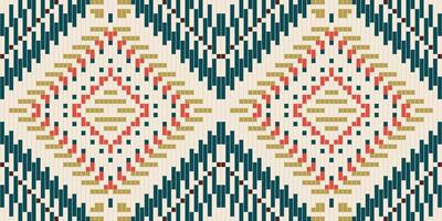 America Ethnic Design Patternfolk Embroidery, Aztec Geometric Ornament Print. Design for Carpet, Wallpaper, Clothing, Wrapping, Fabric vector