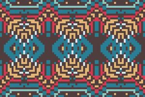 Sari Pattern Filipino Traditional Patternfolk Embroidery, Aztec Geometric Ornament Print. Design for Carpet, Wallpaper, Clothing, Wrapping, Fabric vector
