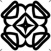 Abstract Shapes Floral Mandala Art Circular Pattern in the Form of a Mandala Decorative Ornament in Ethnic Oriental Style. vector