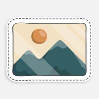 cartoon icon of doodle image of snapshot. Photos for memory from travel. World Photography Day August 19th. isolated on white background image vector