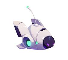 Underwater robot bathyscaphe or submarine drone vector