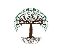 Tree Logo Design Template, Tree Roots vector