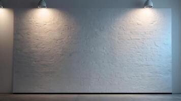 Minimalist White Wall with Uplighting for Business Presentations and Product Display photo