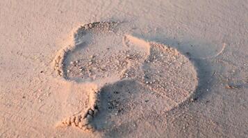 Sand mark design texture for background material or product advertising use in business photo