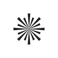 Logo sun burst unique design with blank background vector