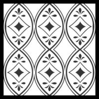 a black and white design with a pattern. vector